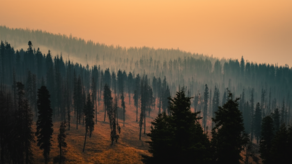 Wildfire landscape